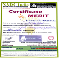 Students with Zonal Merit certificates from NADC in 2016