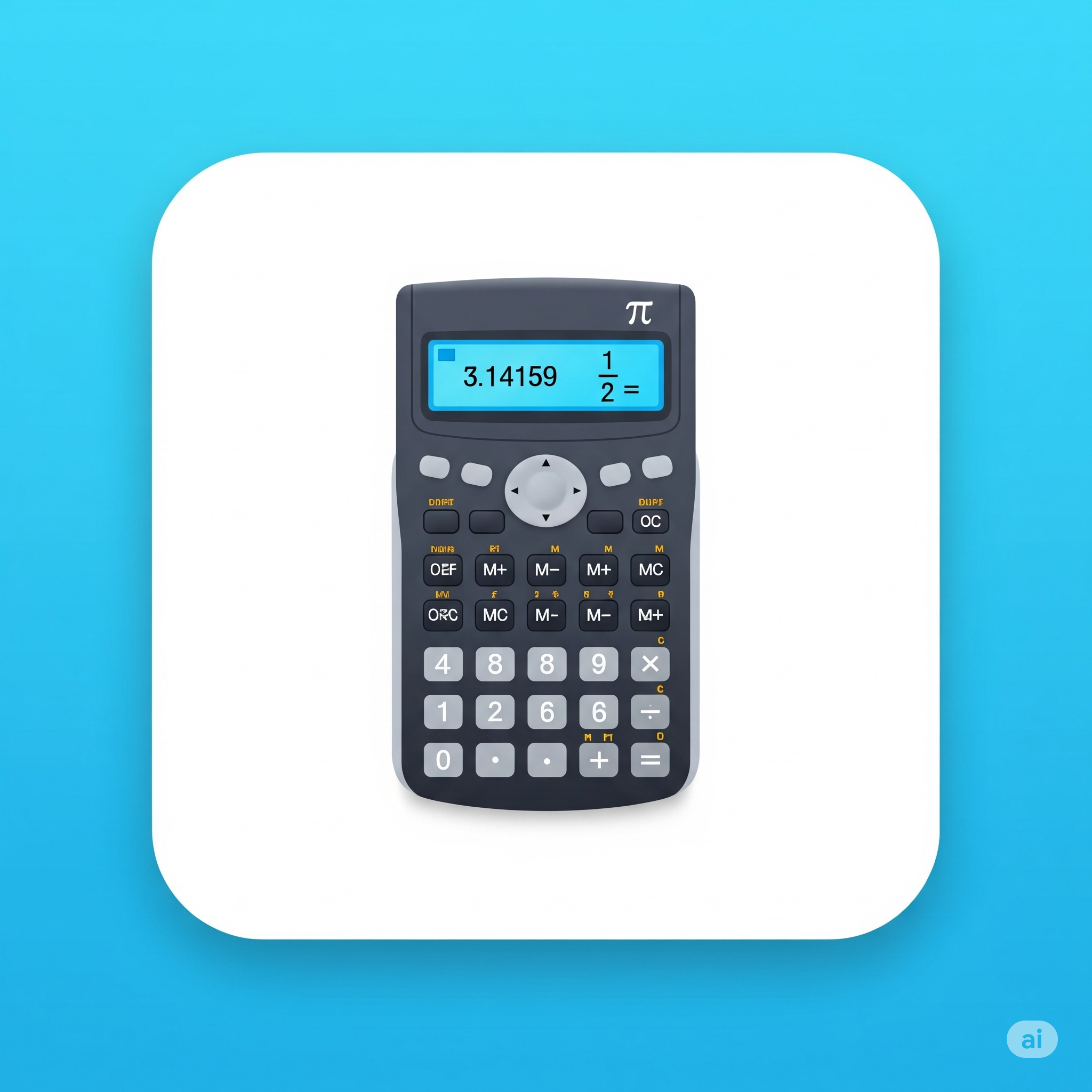 Screenshot of a student-made calculator app